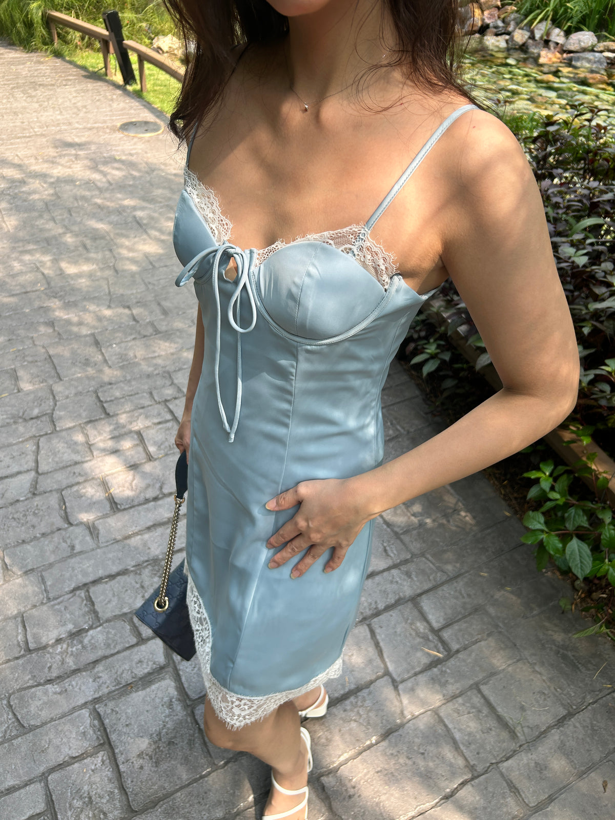 Giselle Satin lace dress